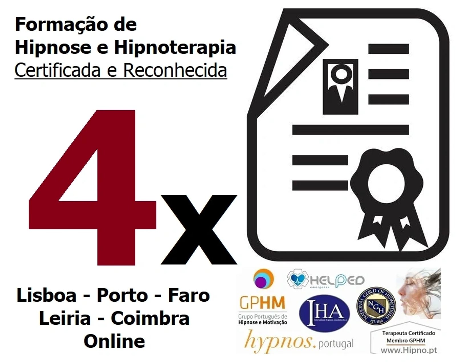 Locais formação hipnose e hipnoterapia
