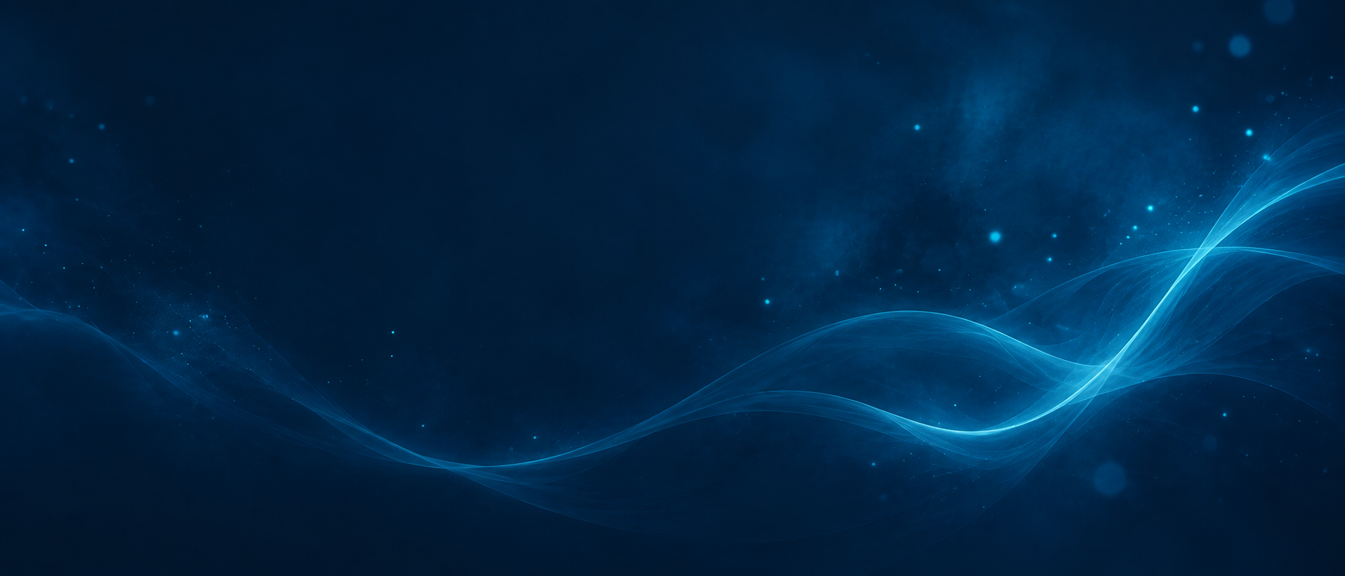 Ondas de luz azul sobre fundo escuro — imagem de fundo do cabecalho das paginas interiores